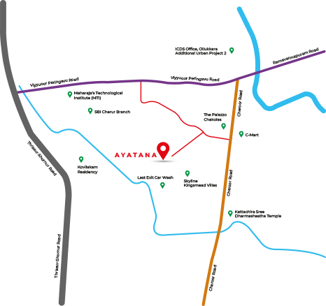 Ayatana Location Advantage Map